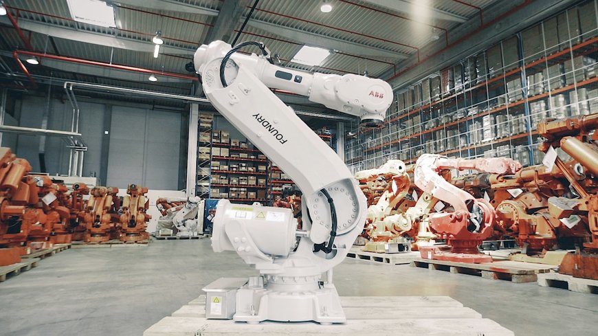 ABB gör tillverkning mer hållbar genom att återvinna och fabriksrenovera tusentals gamla robotar 